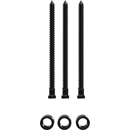 Ekena Millwork Barnfold 2-Door 7/8" Extension Kit, Black GB6007M2EXBL